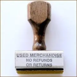 Used Merchandise Rubber Stamp (2 Styles) 1