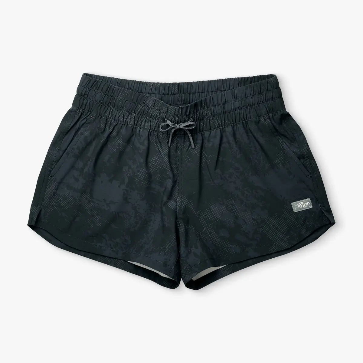Women's Printed Strike Shorts | Blk Storm Camo 1