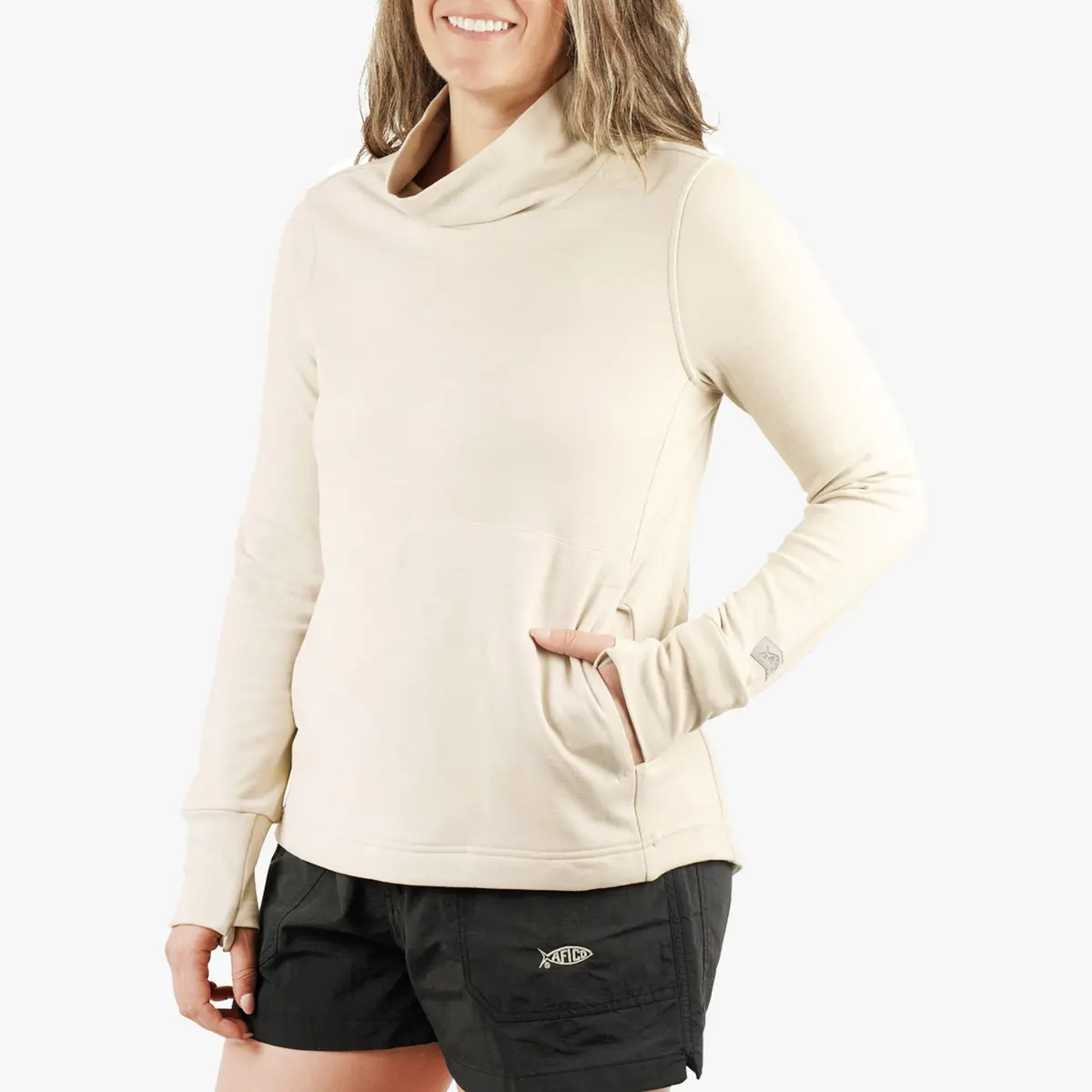 Women's Coastal Layer Funnel Neck Pullover 2