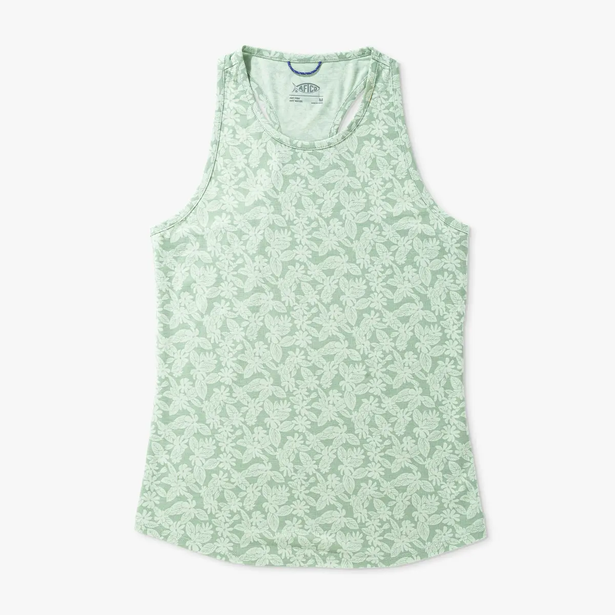 Women's Ocean Bound Printed Performance Tank | Bay Leaf 1