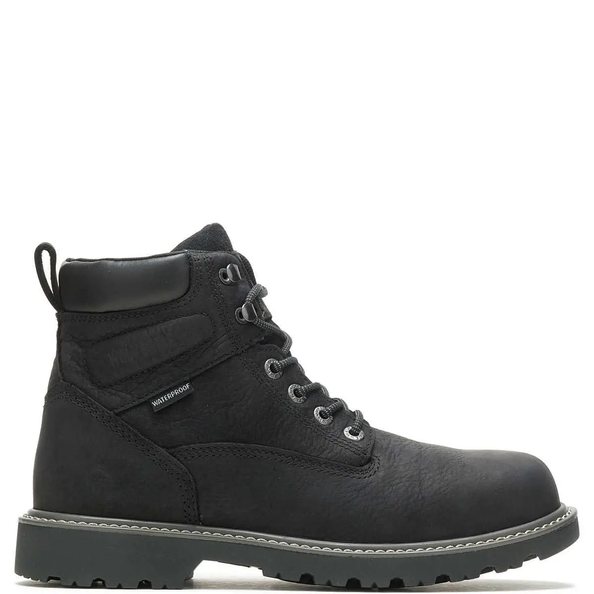 Closeout Men's Floorhand Waterproof Steel Toe 6" Work Boot - Black 1