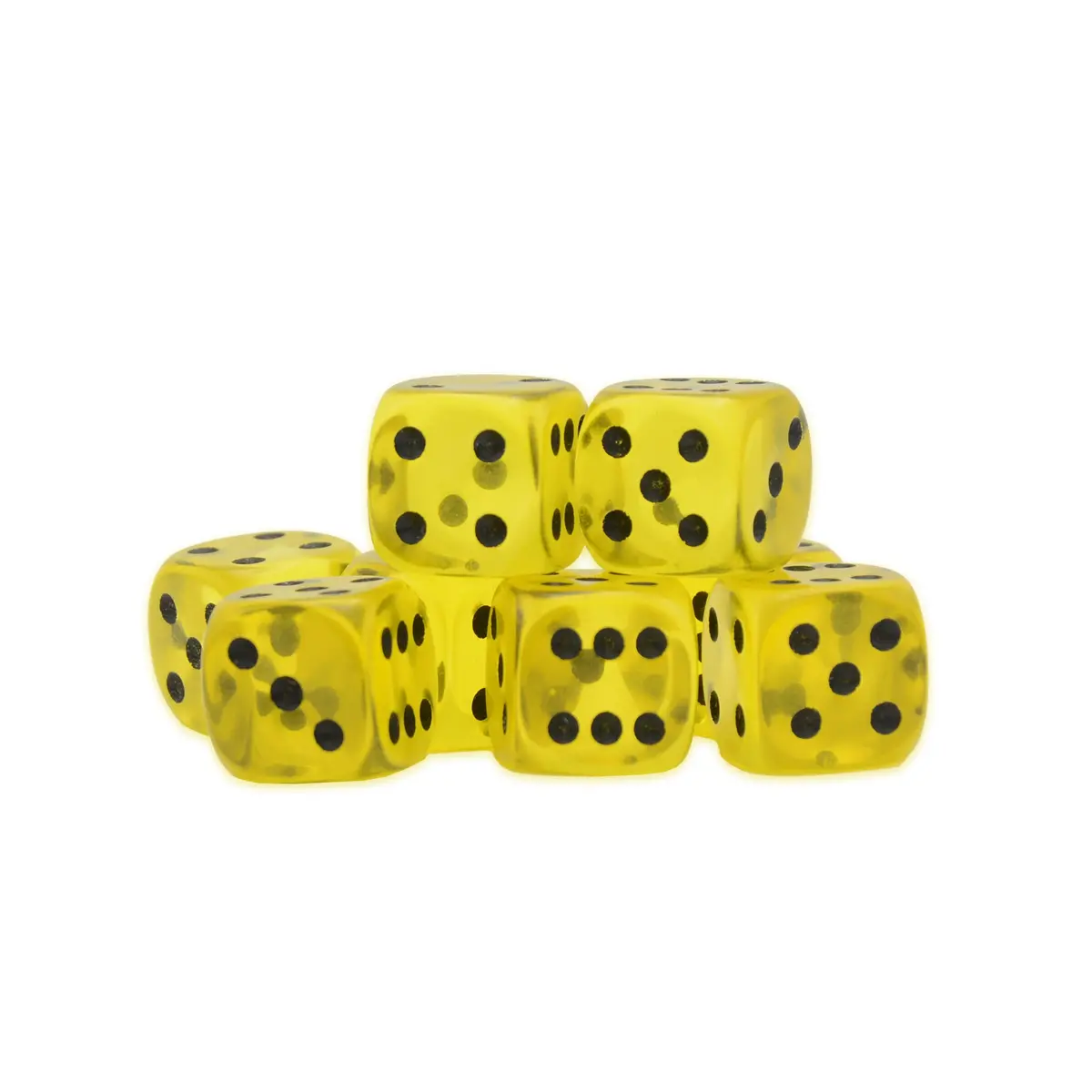 Yellow Citrine D6 Dice 1