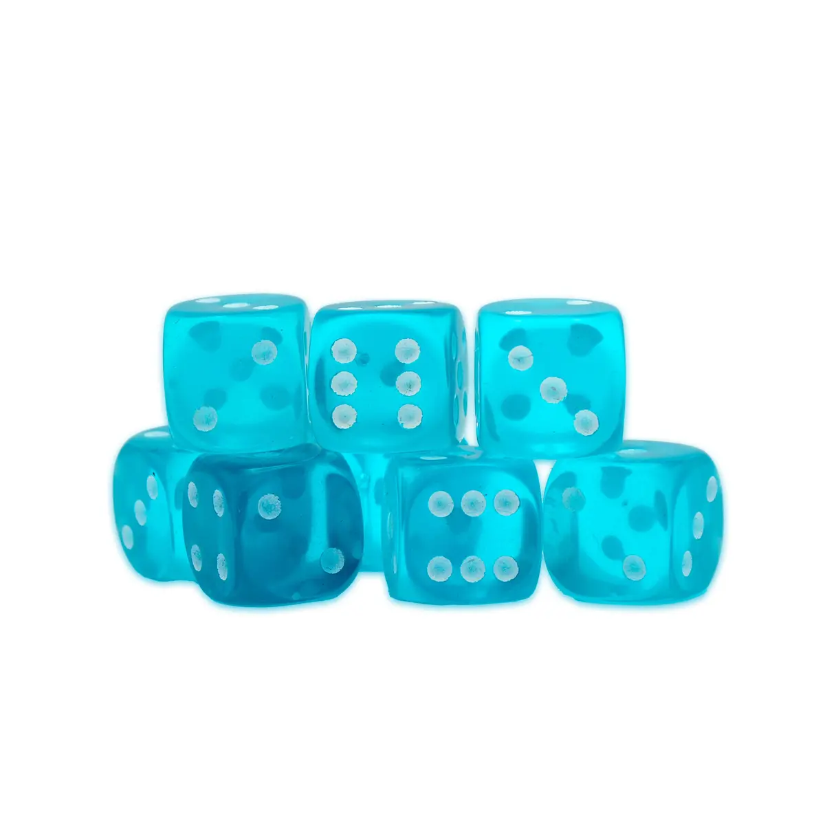 Blue Topaz D6 Dice 1