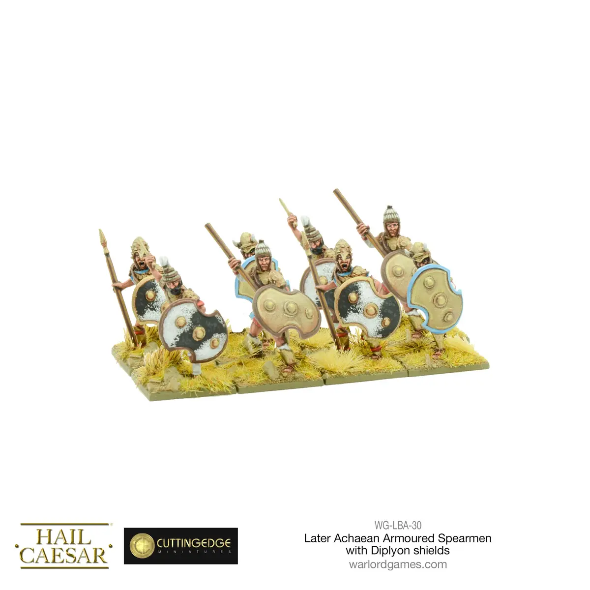 Later Achaean Armoured Spearmen With Diplyon Shield 1