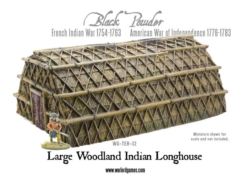 Large Woodland Indian Longhouse 1