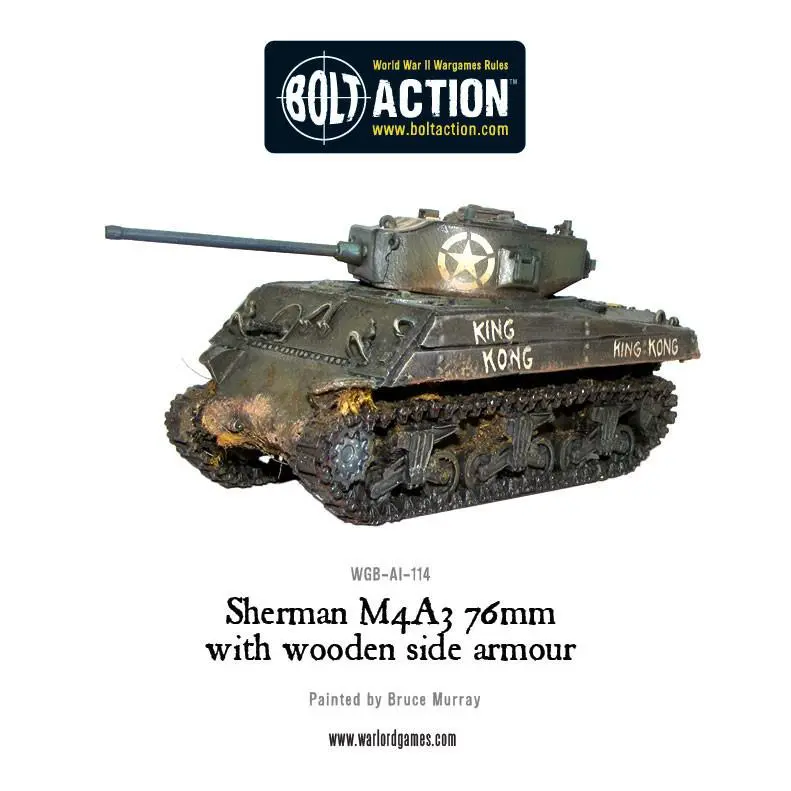 Sherman M4a3 (76Mm) With Wooden Armour 1