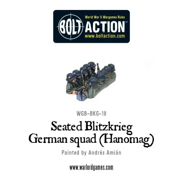 Seated Blitzkrieg German Squad (Hanomag) 1