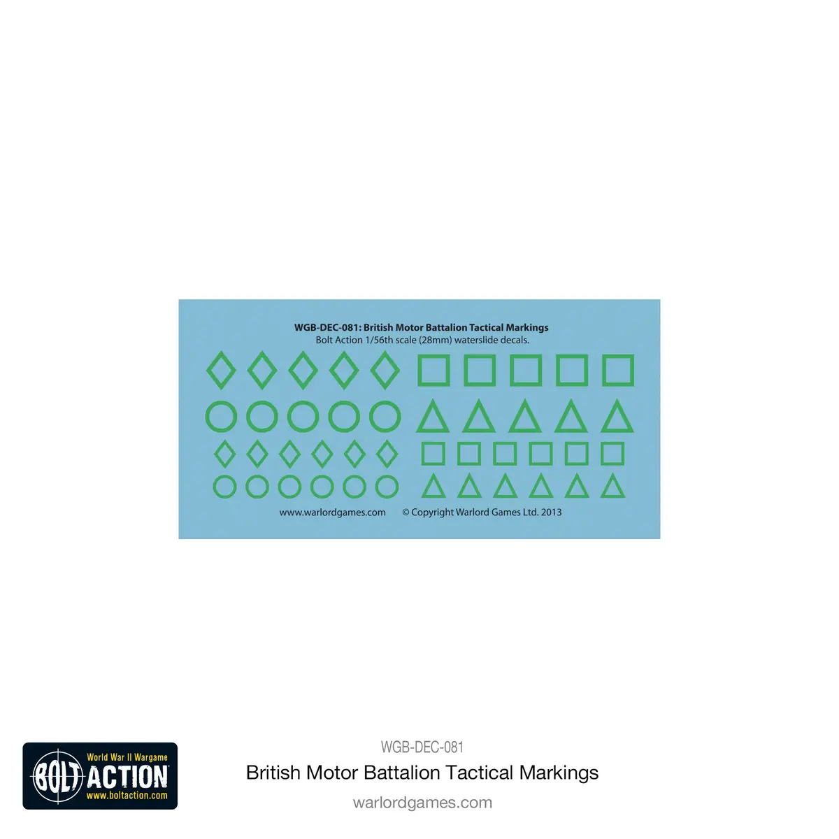 British Motor Battalion Tactical Markings 1