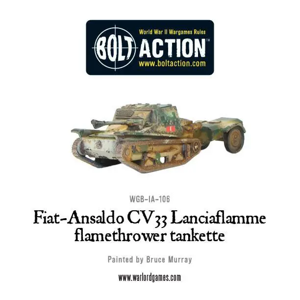 Fiat-Ansaldo Cv33 Lanciaflamme Flamethrower Tankette 1