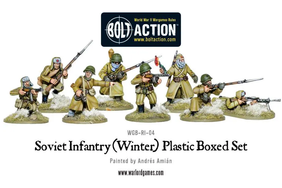 Soviet Winter Infantry Plastic Box Set 2