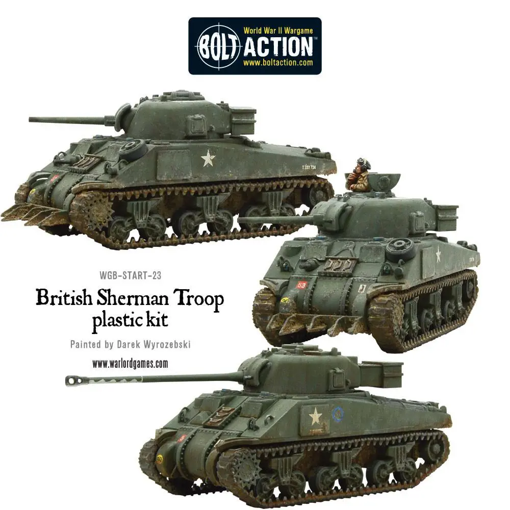British Sherman V Troop Including Vc Firefly 1