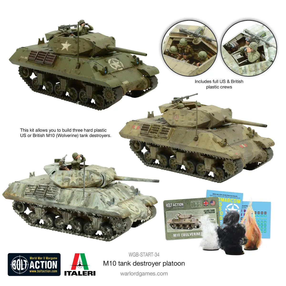 M10 Tank Destroyer Platoon (Plastic) 1