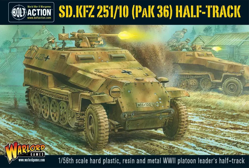Sd.Kfz 251/10 Half-Track (3.7Cm Pak) Plastic Boxed Set 1