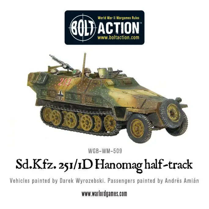 Sd.Kfz 251/1 Ausf D Halftrack Plastic Box Set 1