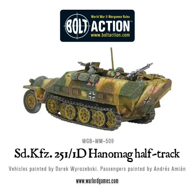 Sd.Kfz 251/1 Ausf D Halftrack Plastic Box Set 2