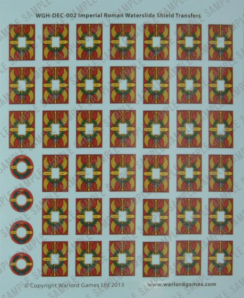 Eir Legionary Shield Designs Waterslide Transfers 1