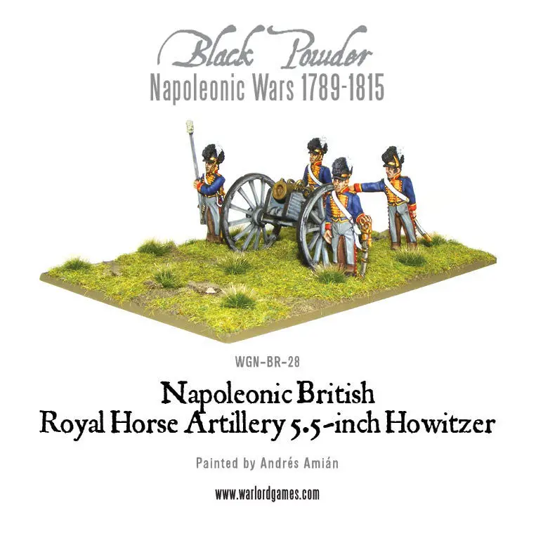 Napoleonic British Royal Horse Artillery 5.5-Inch Howitzer 1