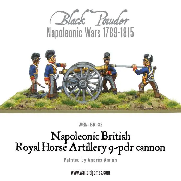 Napoleonic British Royal Horse Artillery 9-Pdr Cannon 1