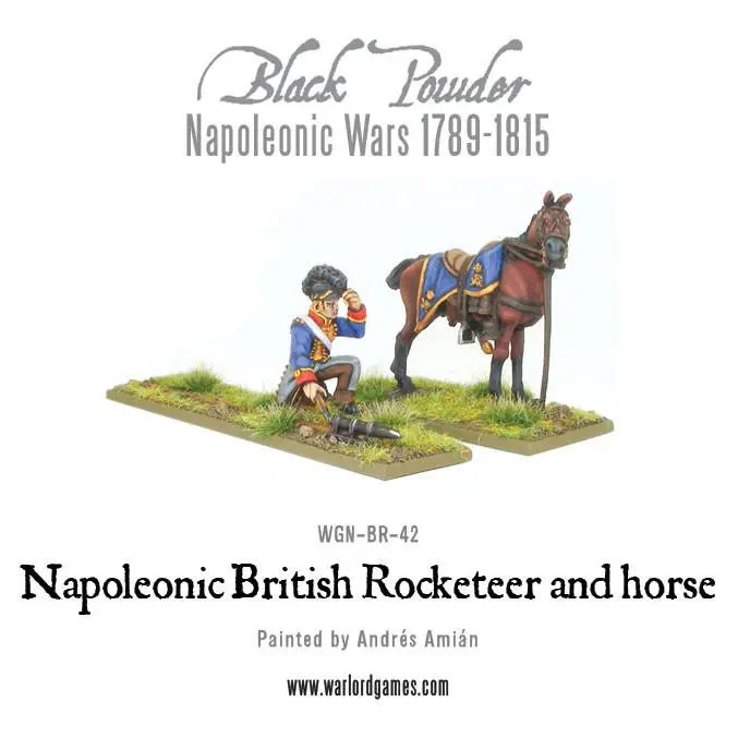 Napoleonic British Rocketeer With Horse 1