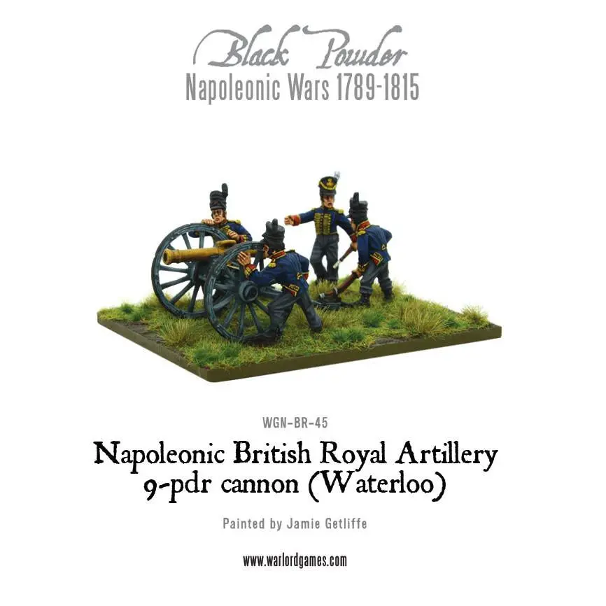 Napoleonic British Royal Artillery 9-Pdr Cannon (Waterloo Campaign) 1