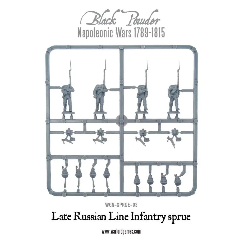 Late 1812 Russian Line Infantry Sprue 1