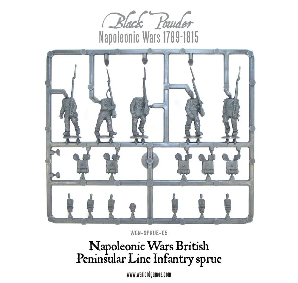 Napoleonic War British Peninsular Line Infantry Sprue 1
