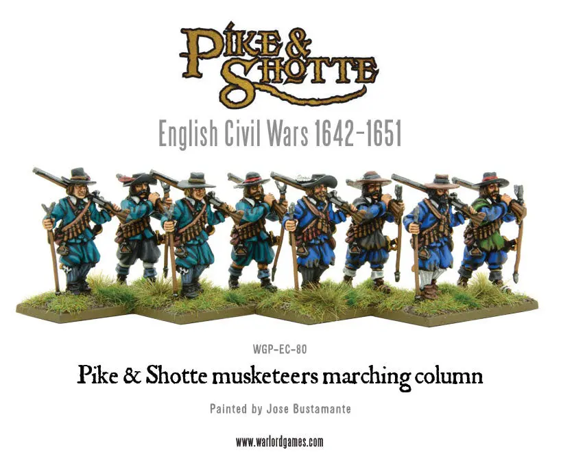 Pike & Shotte Musketeers Marching Column 1