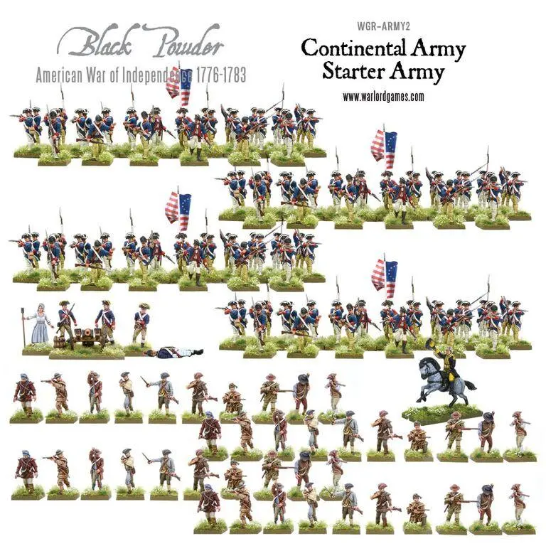 American War Of Independence Continental Army Starter Set 1