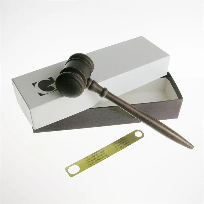 Walnut Gavel (Includes Gift Box And Engraving Band) 1