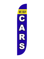 We Buy Cars Feather Flag 1