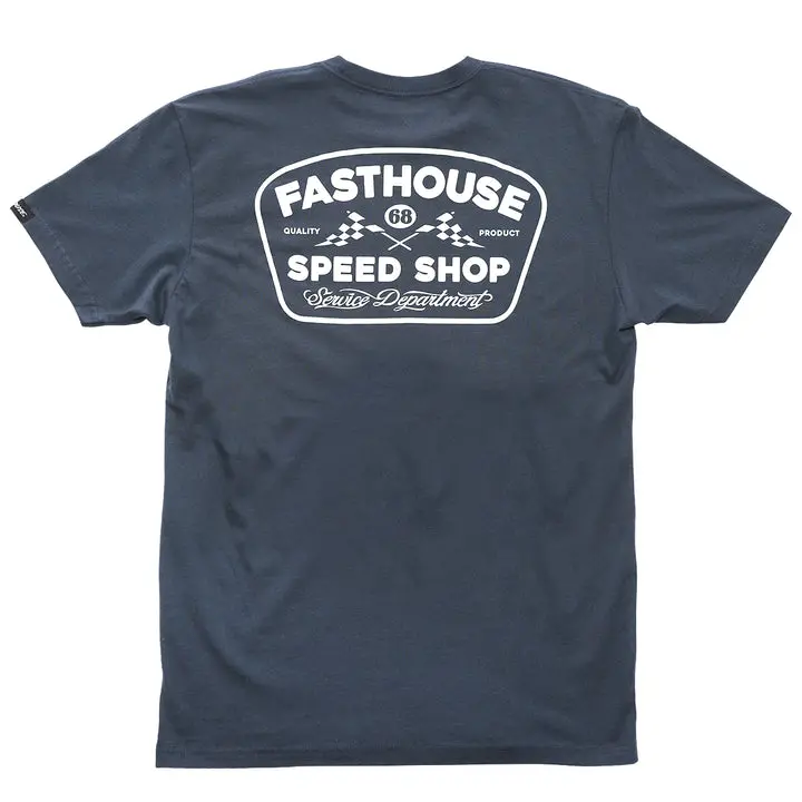 Wedged Ss Tee - Indigo 1