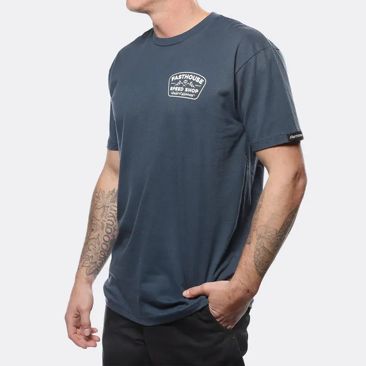 Wedged Ss Tee - Indigo 2