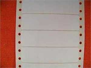 White Continuous Labels, 15/16" X 3-1/2" (Box Of 5000) 1