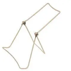 White Vinyl Coated Adjustable Easel, Wide Base 1