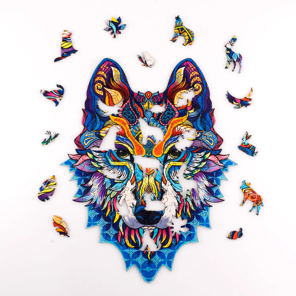 Wolf Pop Art Puzzle - Wild Animal Jigsaw Puzzle 2