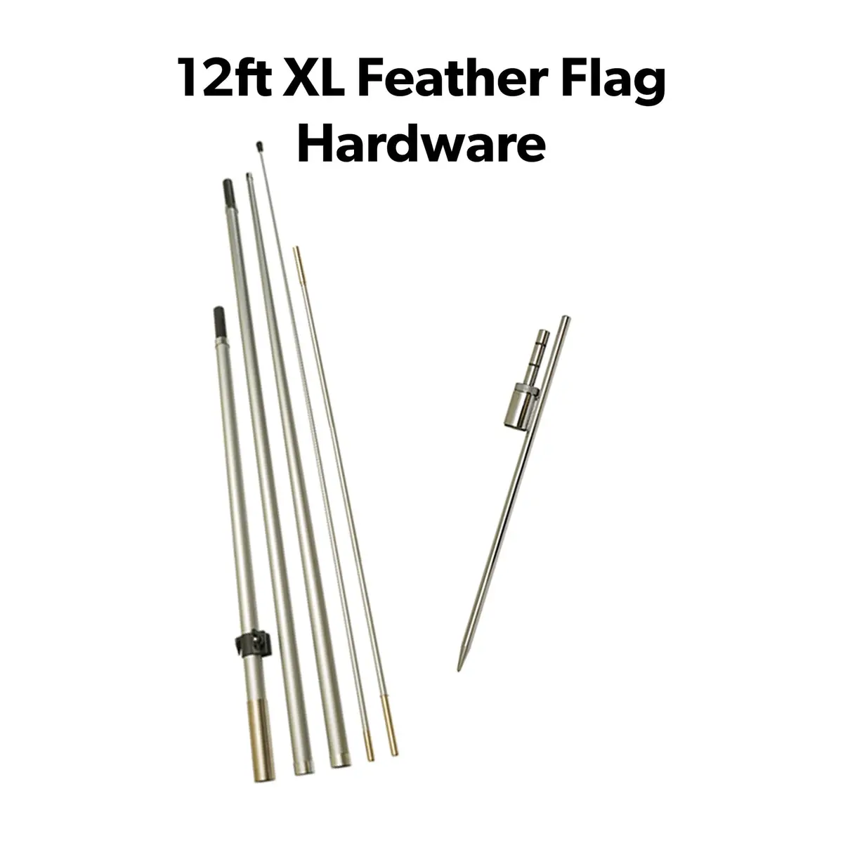 Xl 12Ft Feather Flag Hardware 1