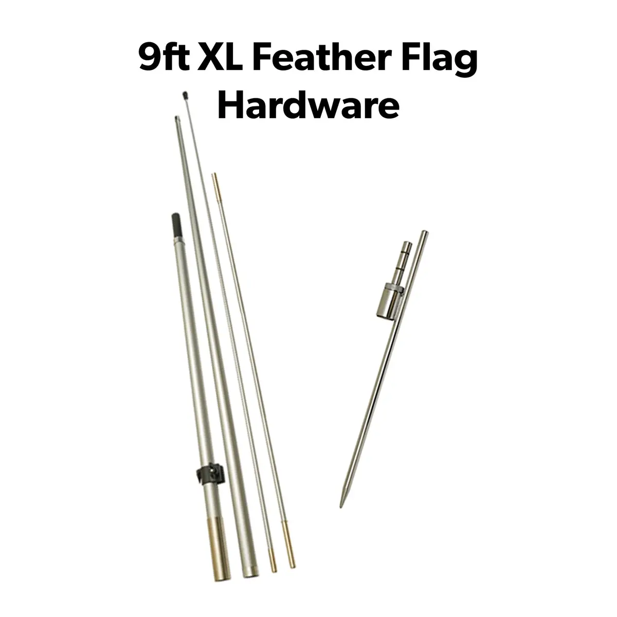 Xl 9Ft Feather Flag Hardware 1