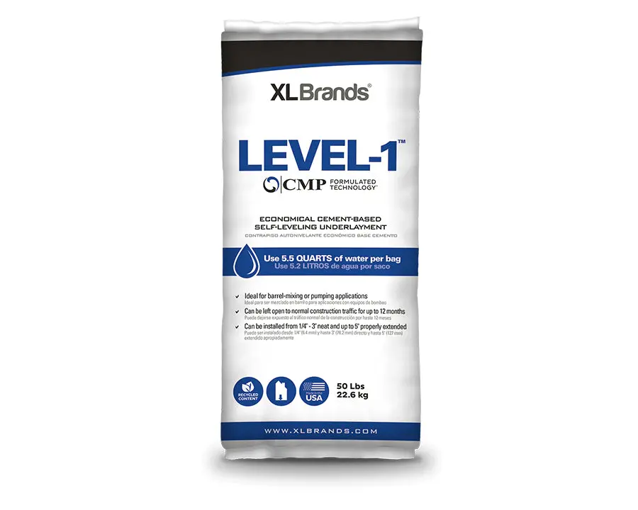 Xl Brands - Level-1 Economical Cement-Based Self-Leveling Underlayment, 50 Lb Bag 1