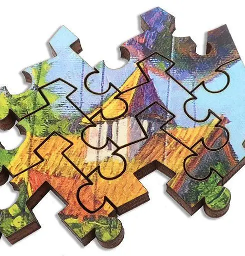 Floating Town Wood Jigsaw Puzzle 2