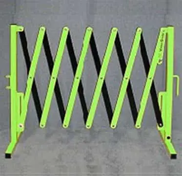 Accordion Portable Barricade (Versa-Guard&Reg;) Fluorescent Green/Black 1
