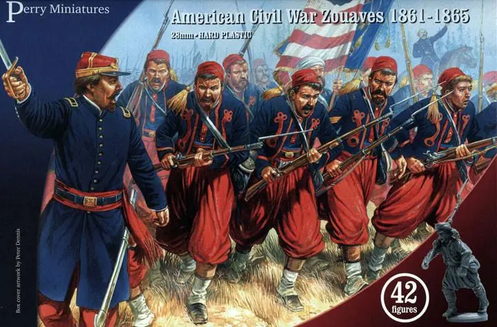 American Civil War: Zouaves (1861-1865) Plastic Boxed Set 1