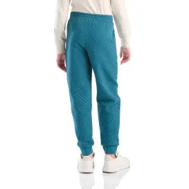 Youth Girls Quilted Jersey Logo Sweatpant - Atlantic Deep 2