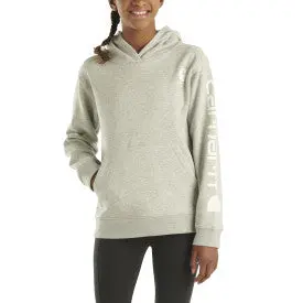Youth Long Sleeve Graphic Sweatshirt - Grey Heather 1