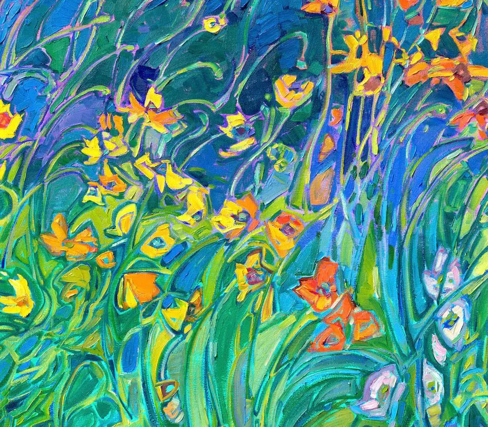 Flurry Of Wildflowers Wooden Jigsaw Puzzle 2