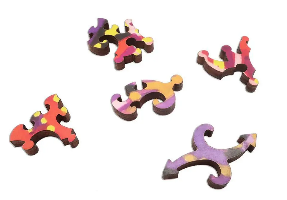 Kaleidoscope Cat Wooden Jigsaw Puzzle 2