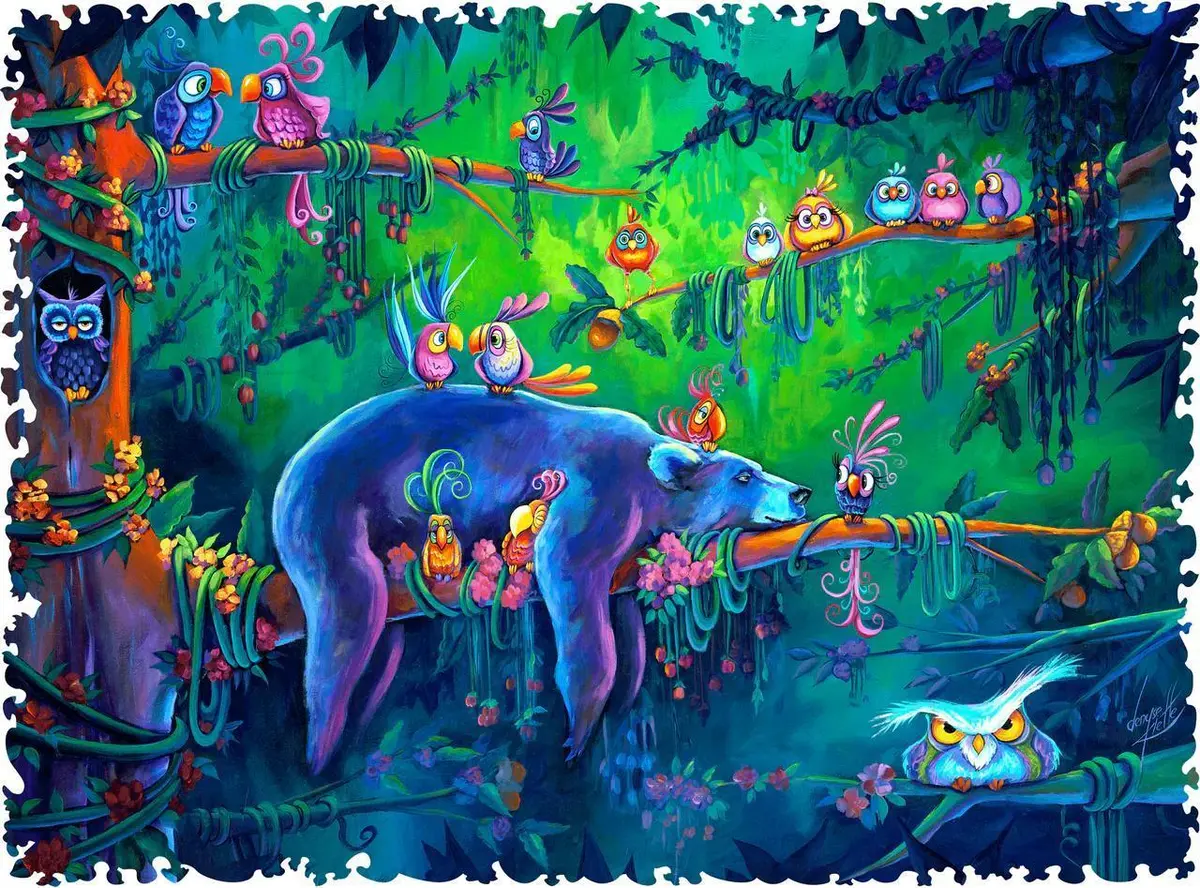 Feeling A Little Blue Wooden Jigsaw Puzzle 1