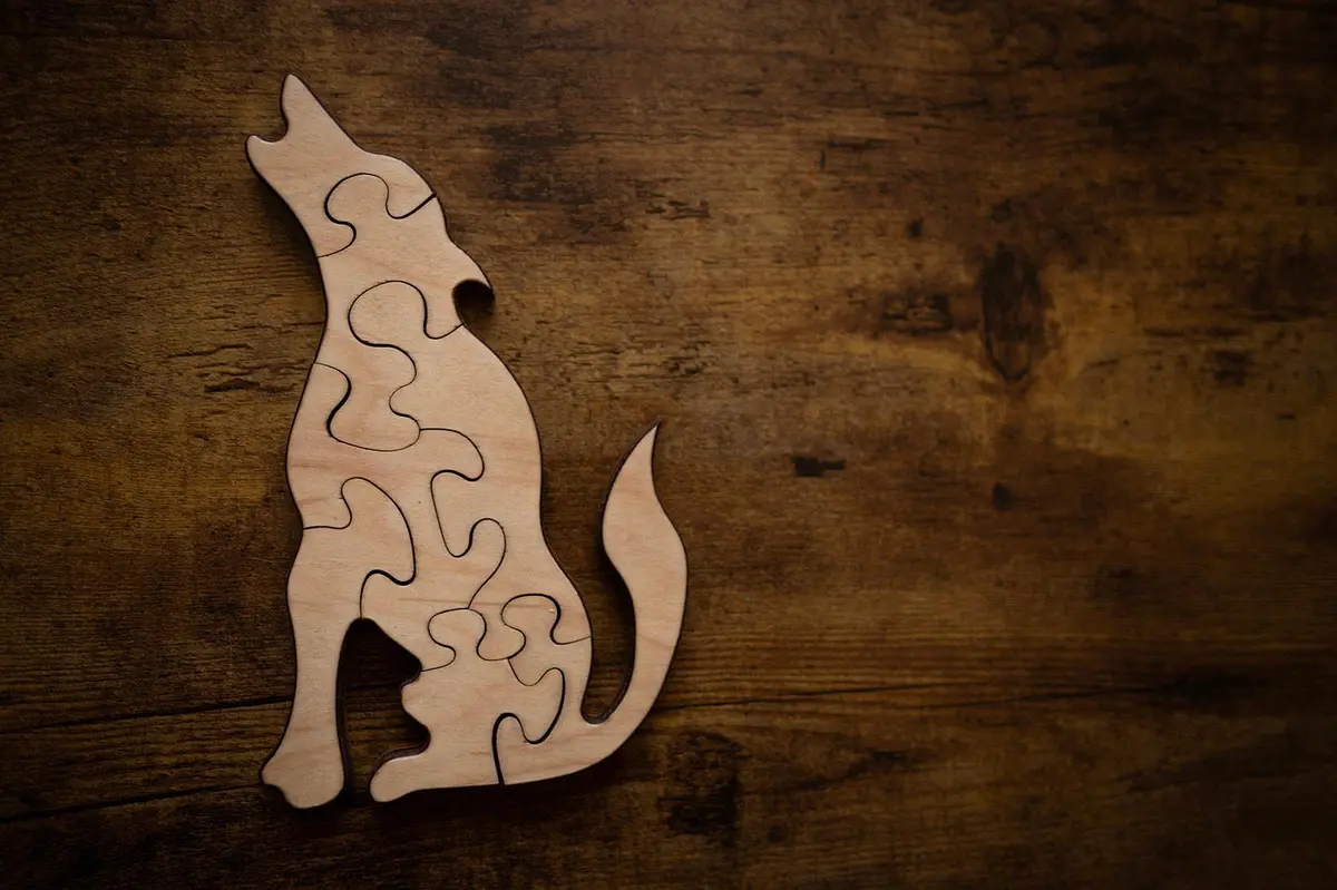 Double Sided Wolf Puzzle 1