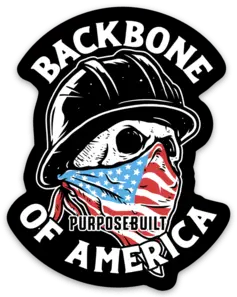 Backbone Of America Sticker 2.36In 1