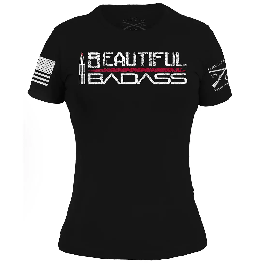 Women's Beautiful Badass Tee - Black 1