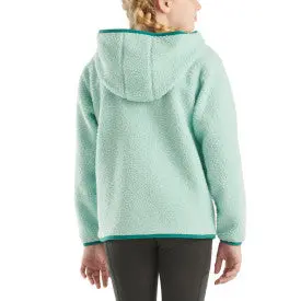 Youth Long-Sleeve Fleece Quarter-Snap Sweatshirt - Pastel Turquoise 3